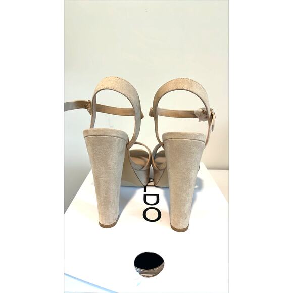 ALDO- Cream- Sandahl platform pumps- size 7.5- New in box - Picture 3 of 5